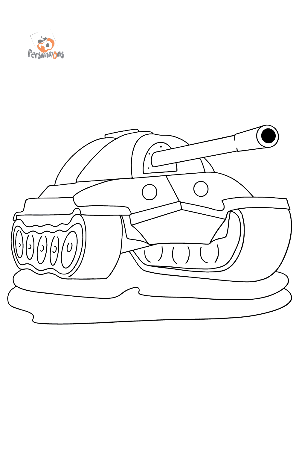 «Танк ИС-7, СССР» бесплатная раскраска для детей - мальчиков и девочек