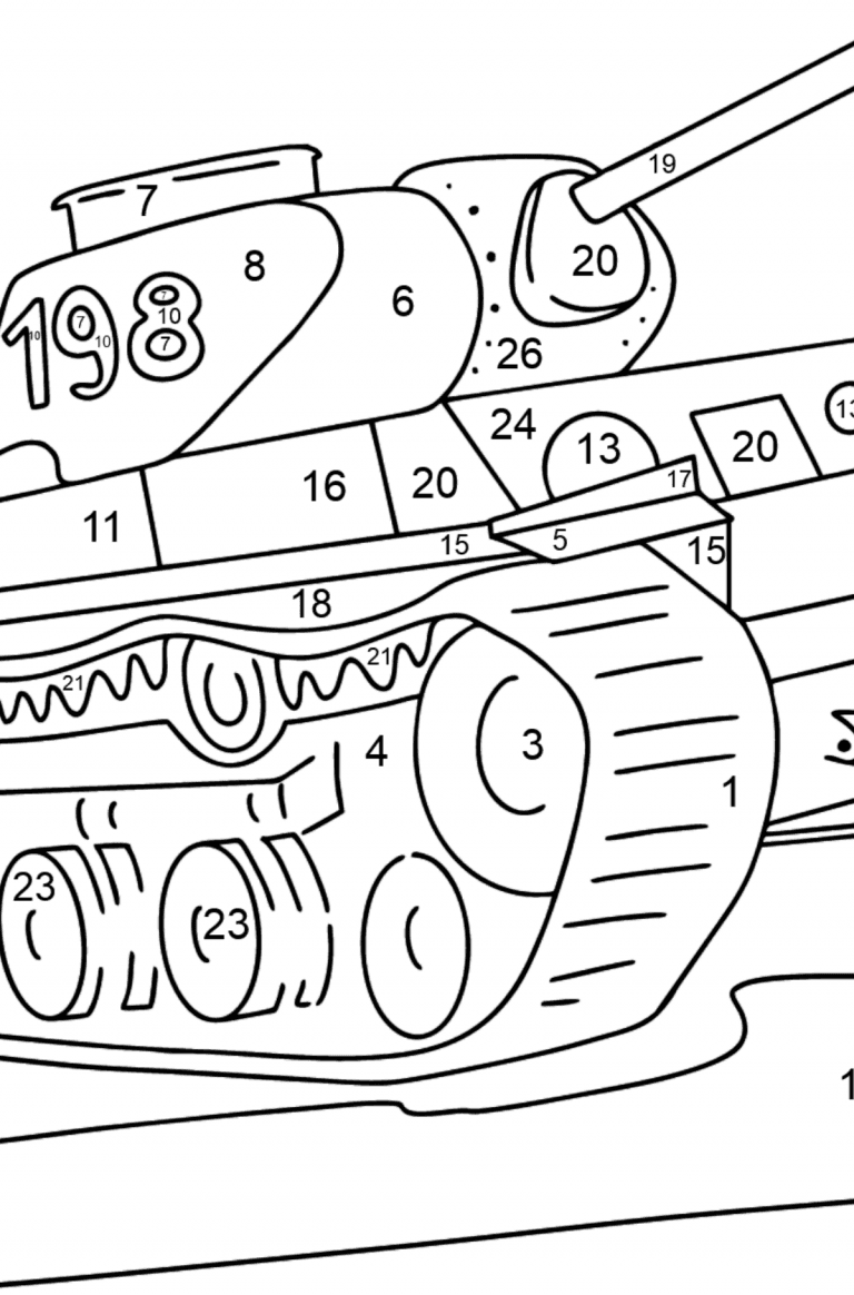 Tank KV 1 coloring page ♥ Free Online!