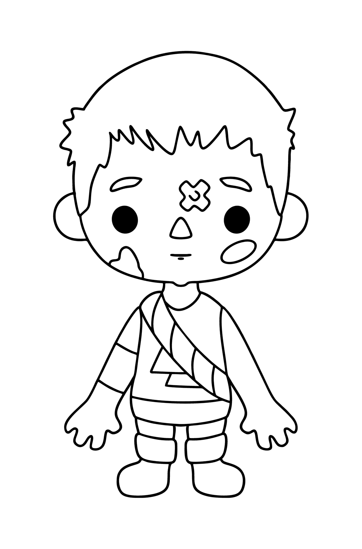 Colouring page Boy tocaboca 01 - Coloring Pages for Kids
