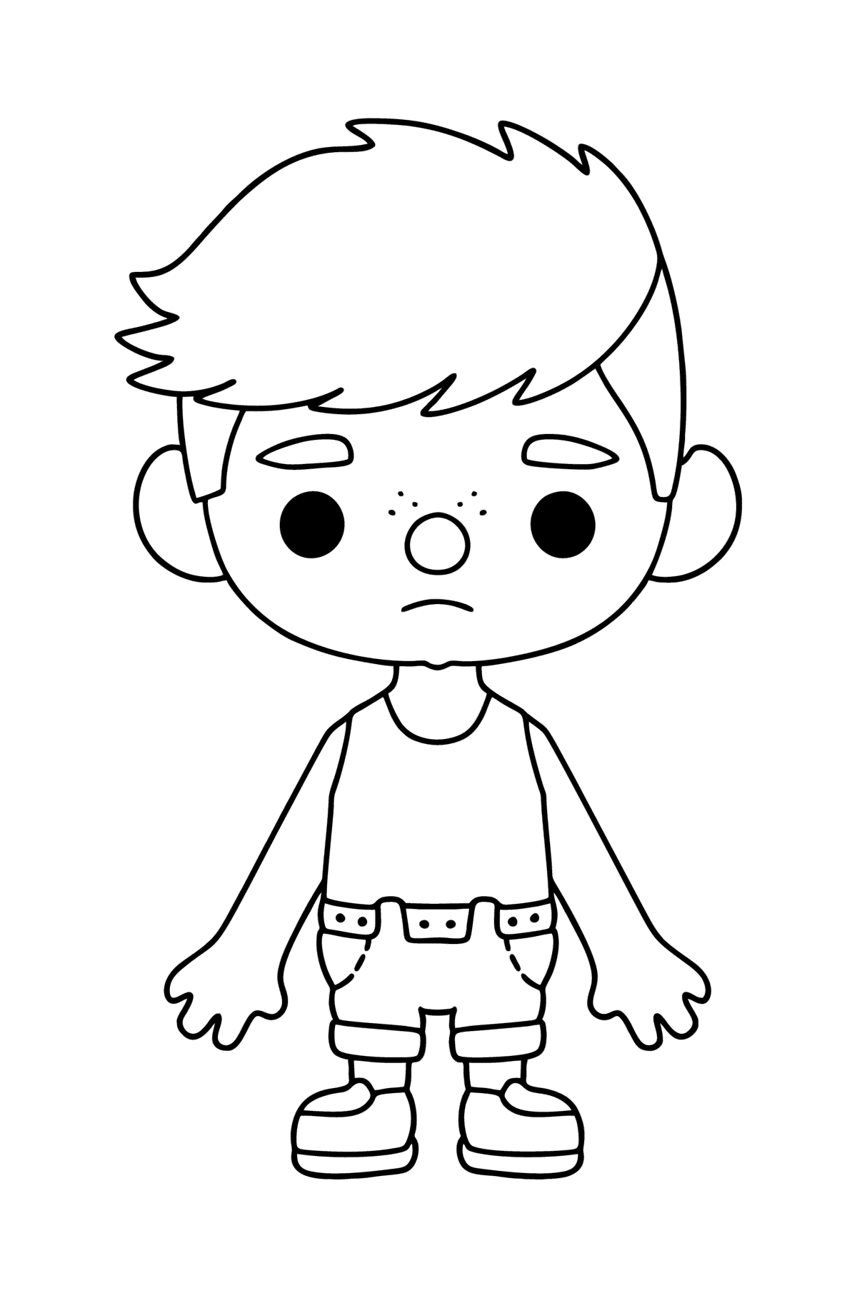Coloring page Boy tocaboca 02 - Coloring Pages for Kids