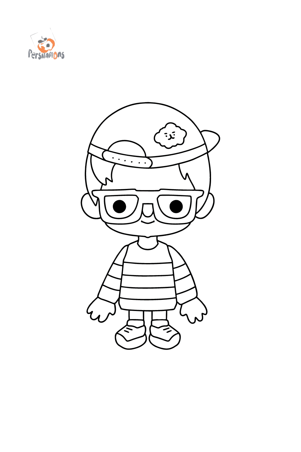 Boyama sayfası Toca Boca Oğlan | Coloring-for-Kids.com