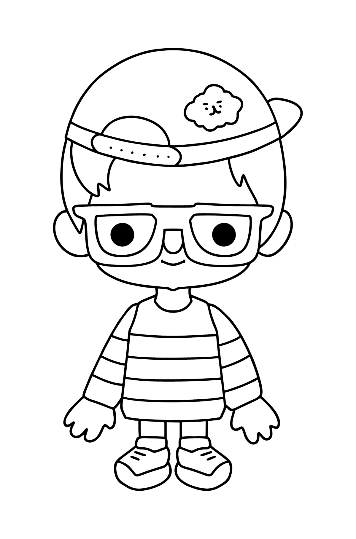 Coloring page Boy tocaboca 03 - Coloring Pages for Kids