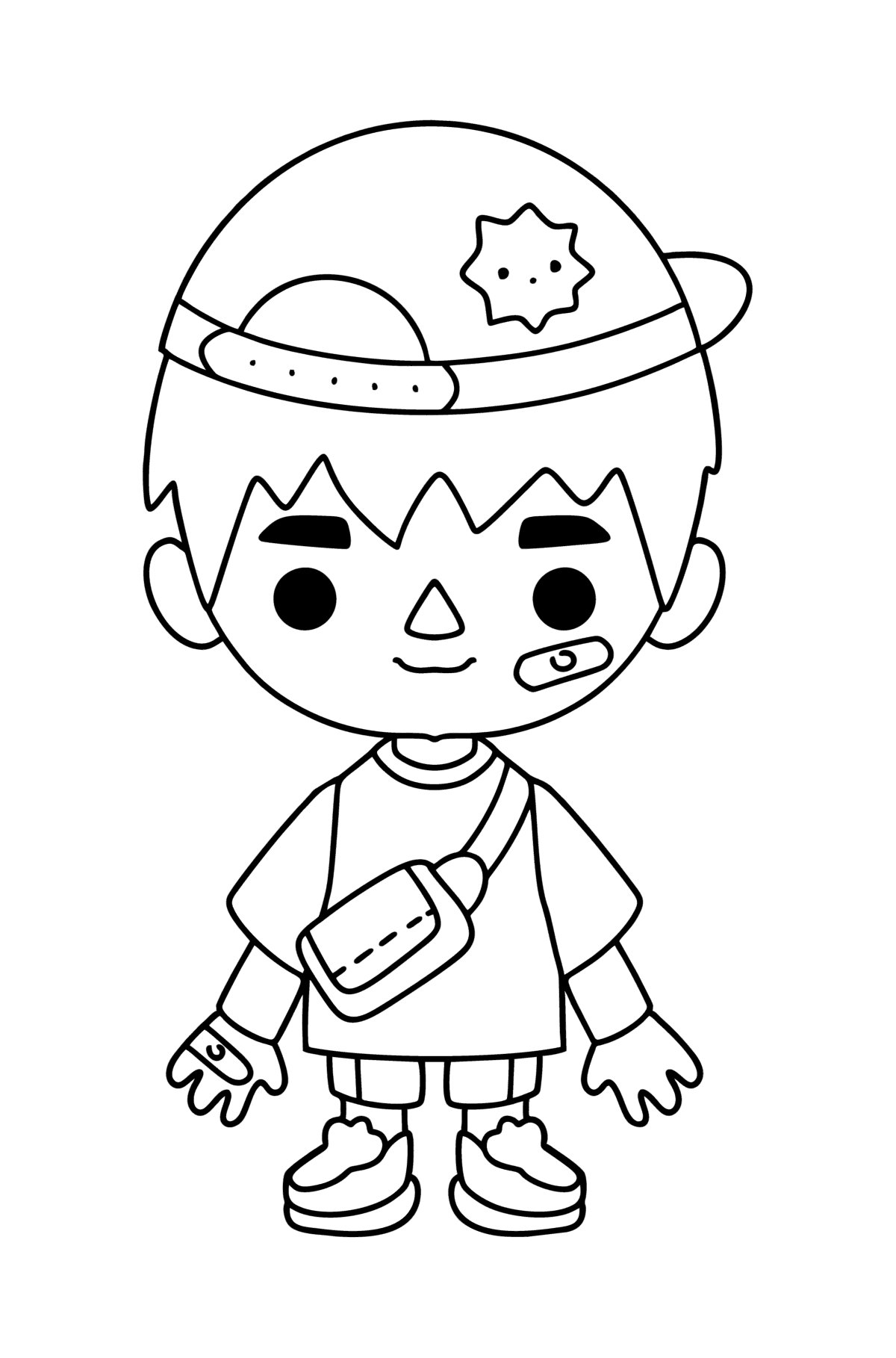 Coloring page Boy tocaboca 04 - Coloring Pages for Kids