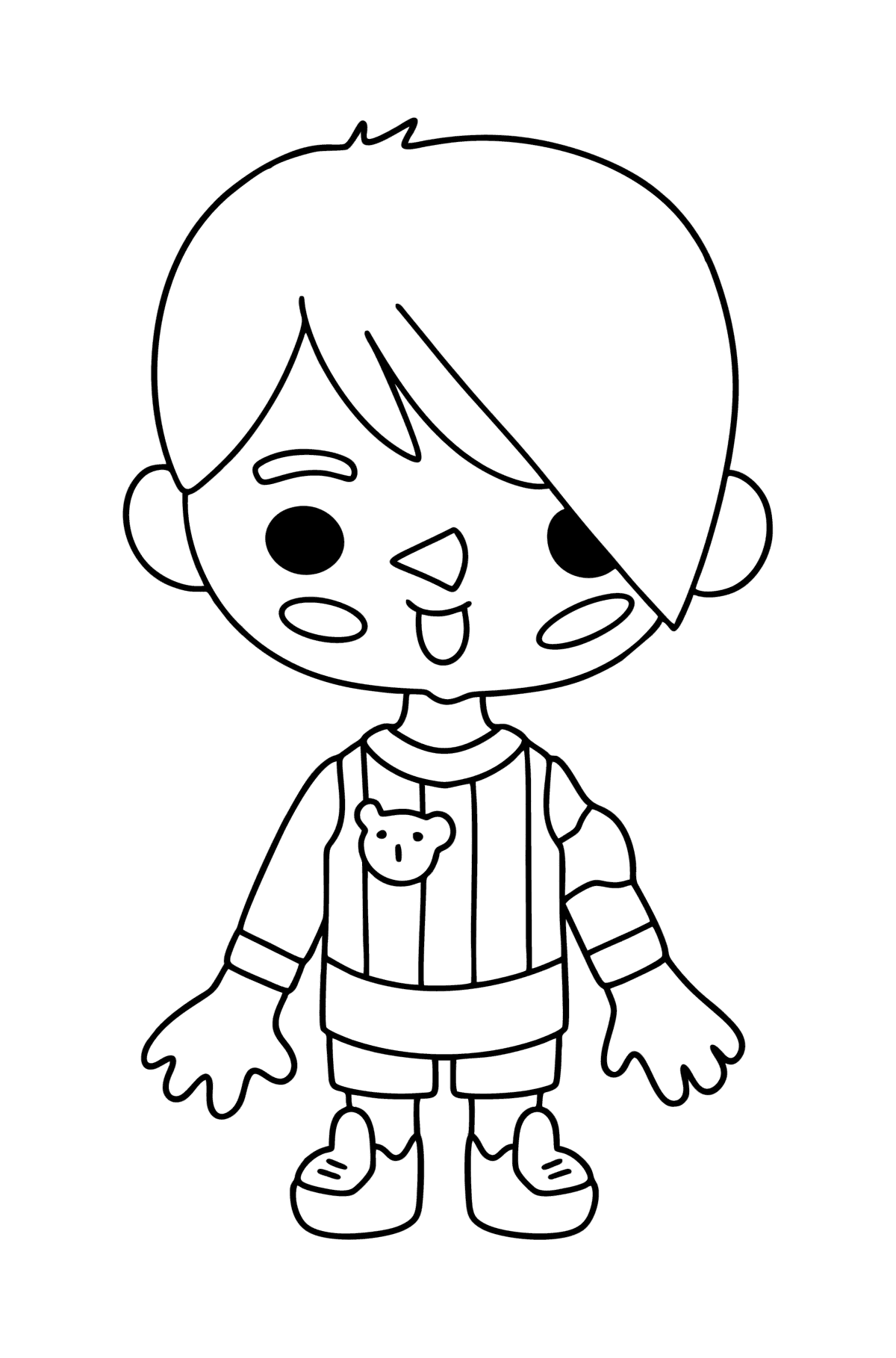 Coloring page Boy tocaboca 05 - Coloring Pages for Kids