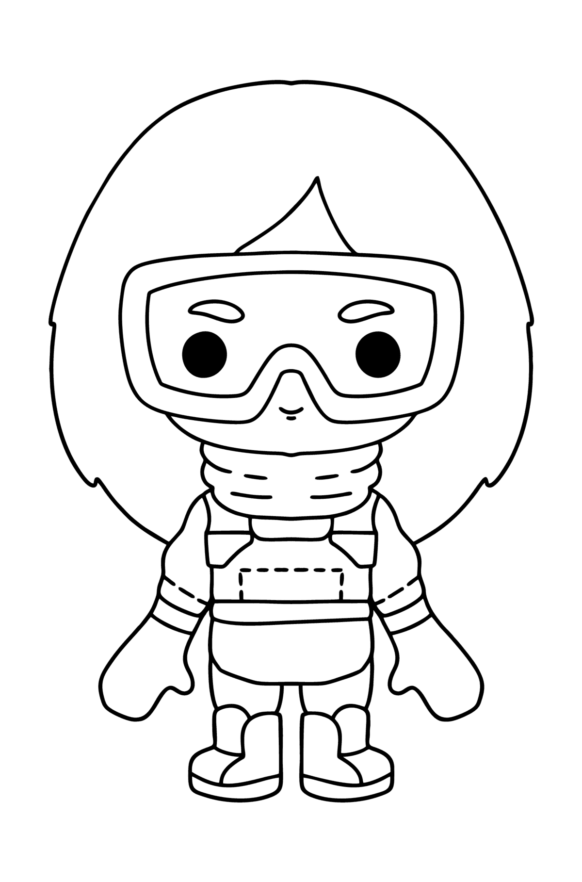 Coloring page Girl tocaboca 05 - Coloring Pages for Kids