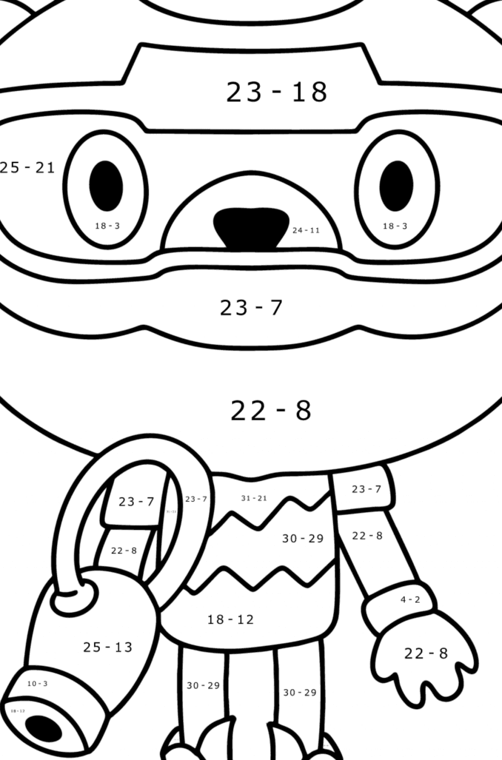 Toca Boca Character coloring page | Coloring-for-Kids.com