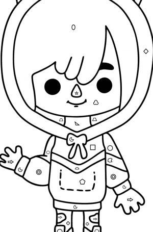 Toca Boca Zeke coloring page | Coloring-for-Kids.com