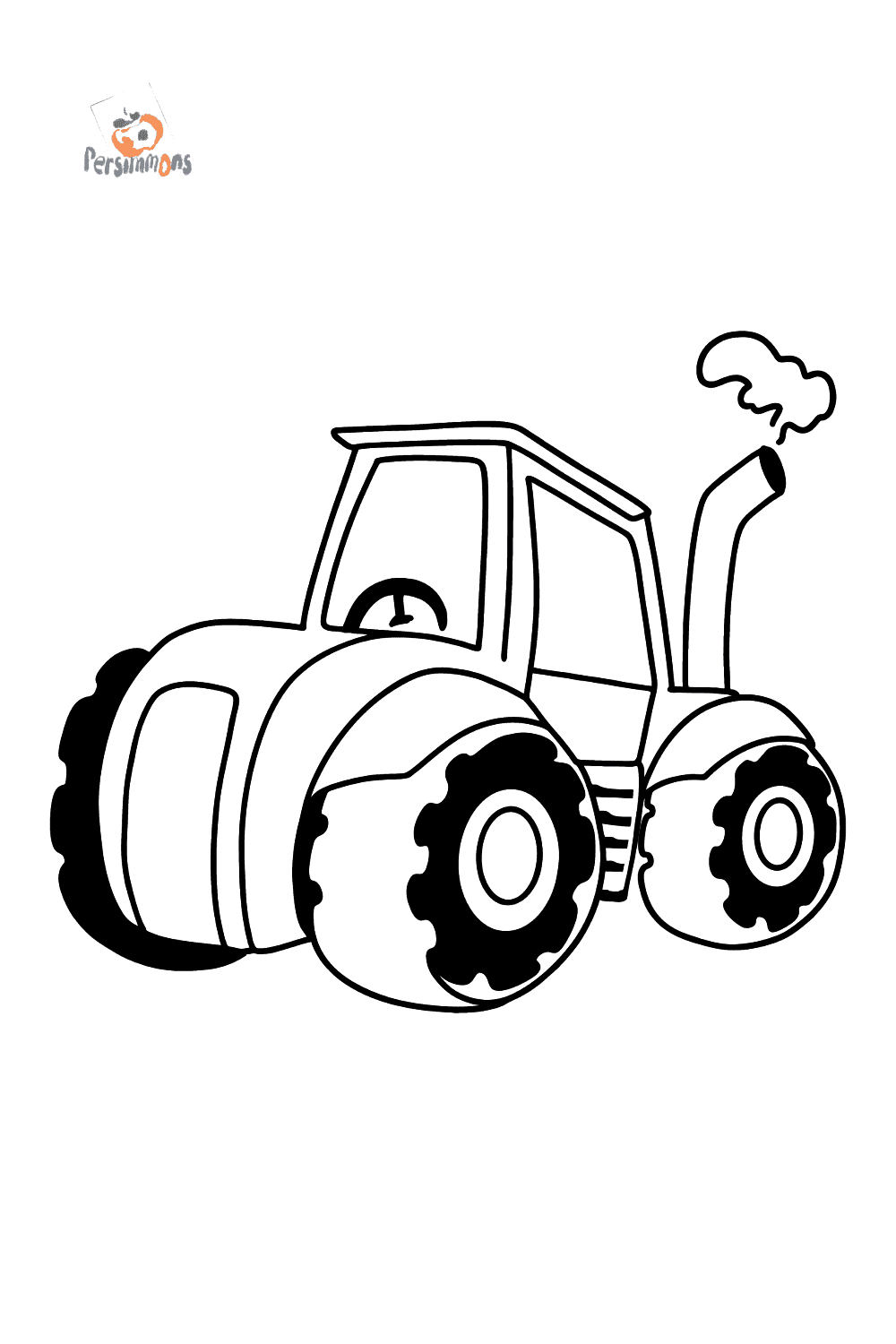 Desenho de Tractor para Colorir - Colorir.com