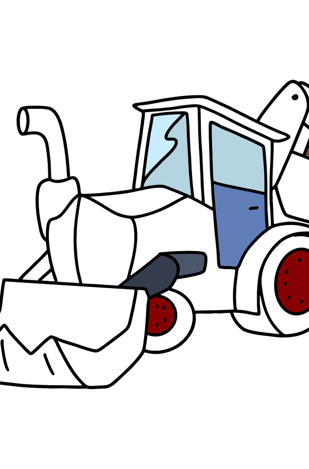 Tractor with Trailer coloring page ♥ Online or Printable for Free!