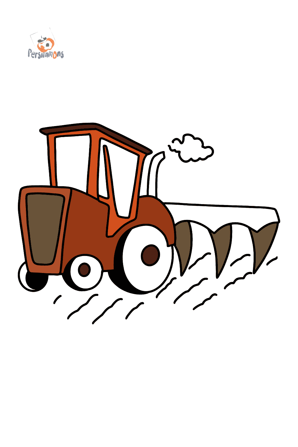 Tractor With Plow Coloring Pages
