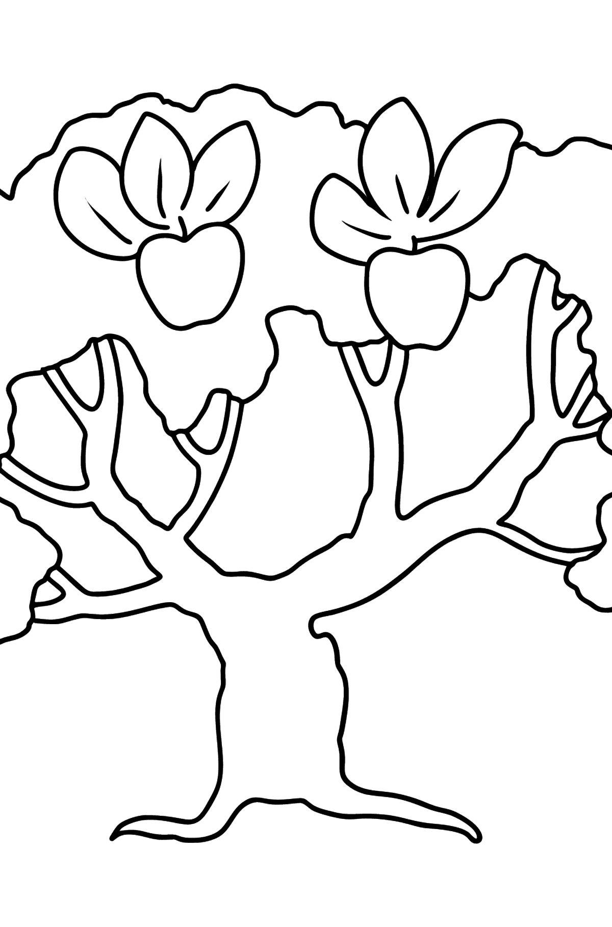 Apple Tree coloring page - Coloring Pages for Kids