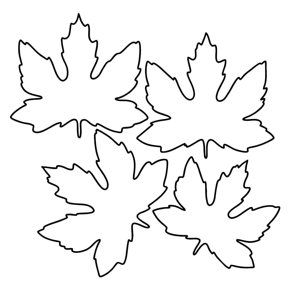 Вытынанки кленовый лист