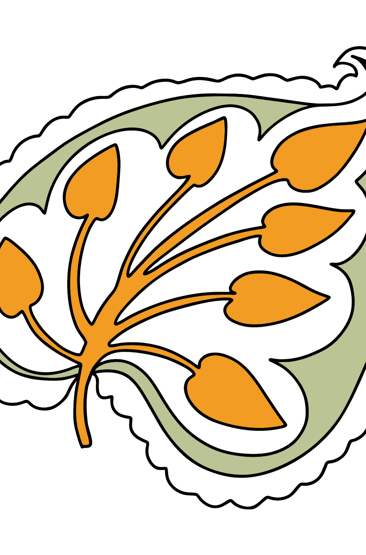 King's Leaf coloring page - Coloring Pages for Kids