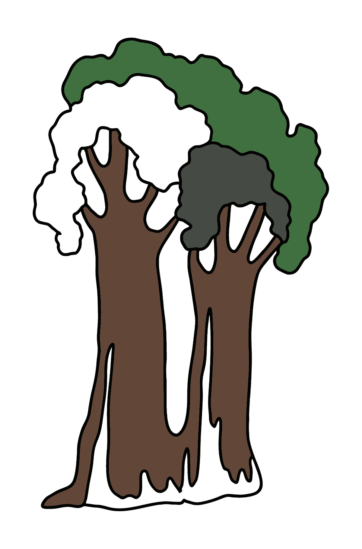 Desenho para colorir Sequoia - Imagens para Colorir para Crianças