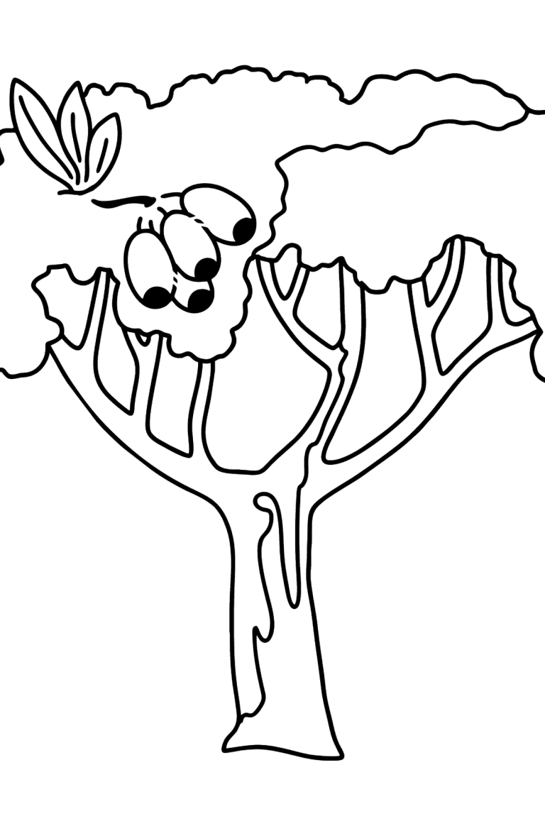 Gum tree - Corimbia coloring page ♥ Online and Print for Free!