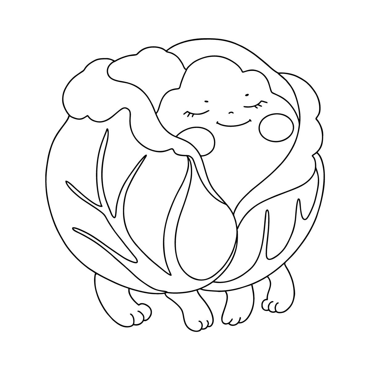 Cabbage With Eyes oloring Page Online And Printable For Free cabbage-with-eyes-oloring-page-online-and-printable-for-free