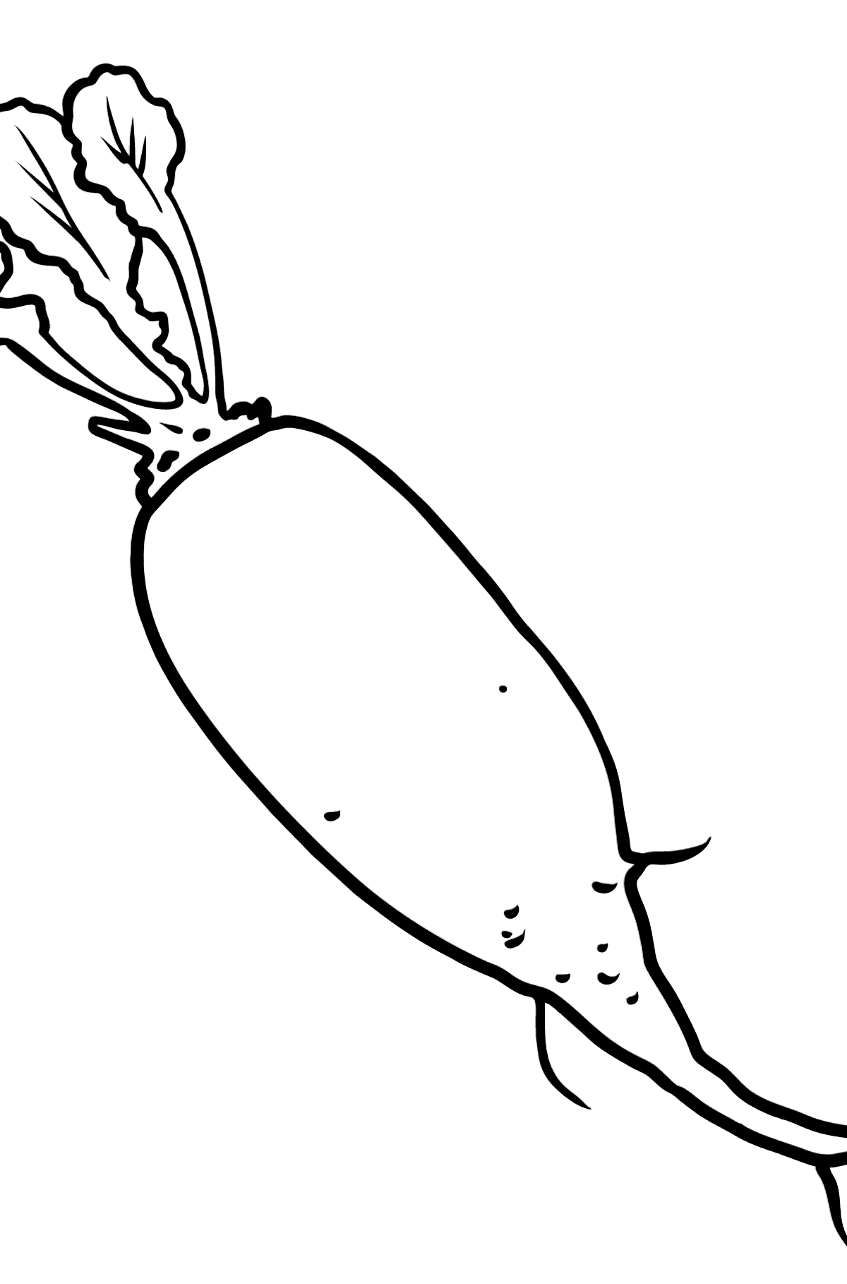Daikon coloring page - Coloring Pages for Kids