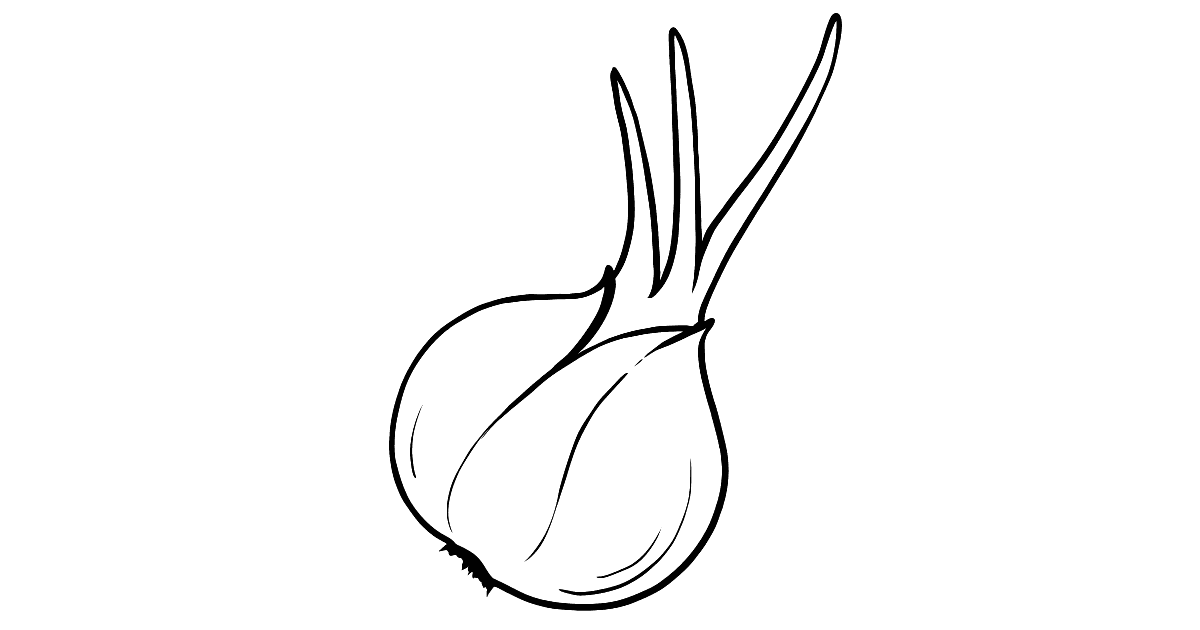 Onion coloring page ♥ Online and Printable for Free!