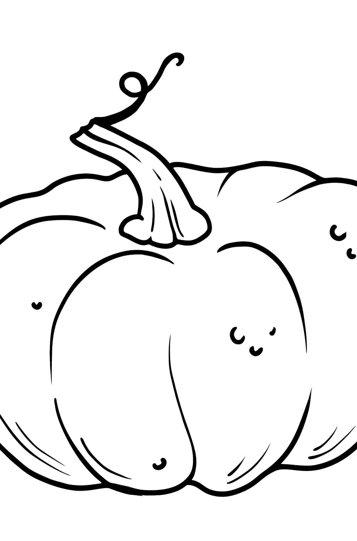 Pumpkin coloring page - Coloring Pages for Kids