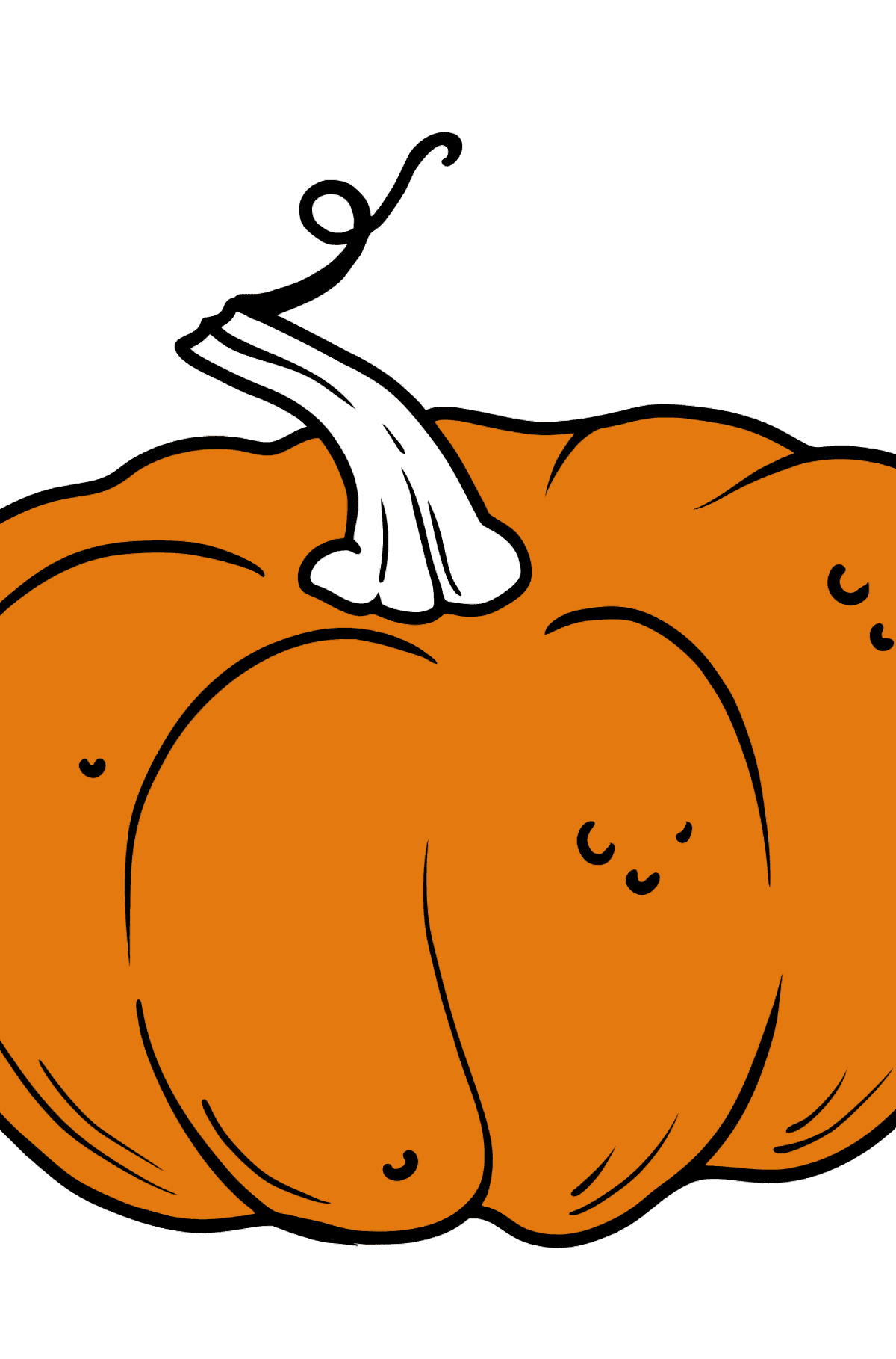 Pumpkin coloring page - Coloring Pages for Kids
