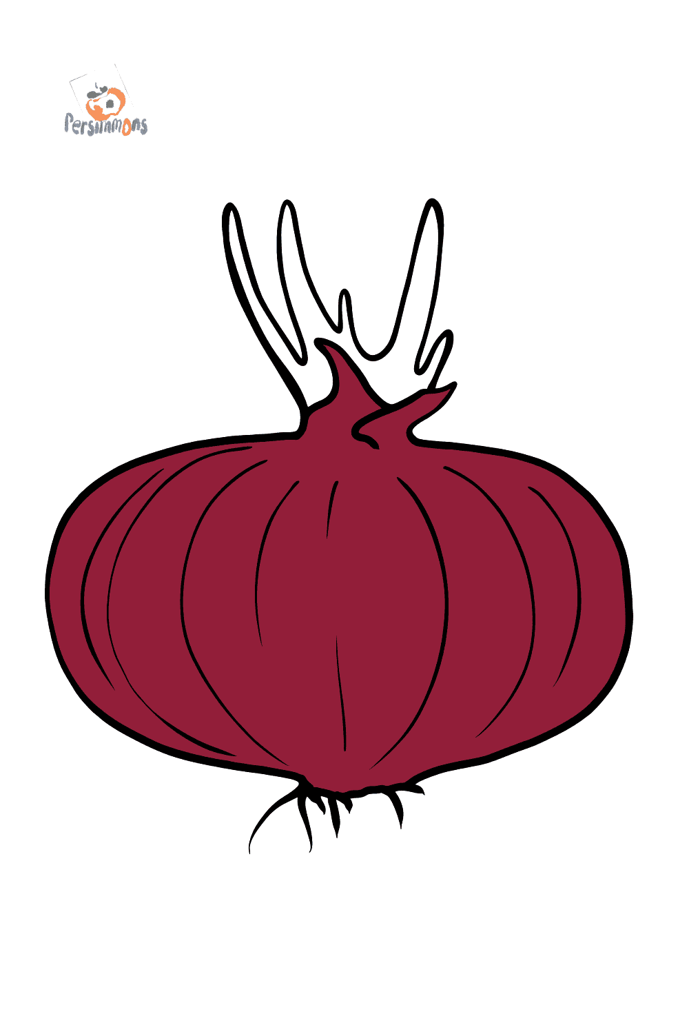 Vector Illustration Of Onion Isolated On White Background For Kids Coloring  Book Stock Illustration - Download Image Now - iStock