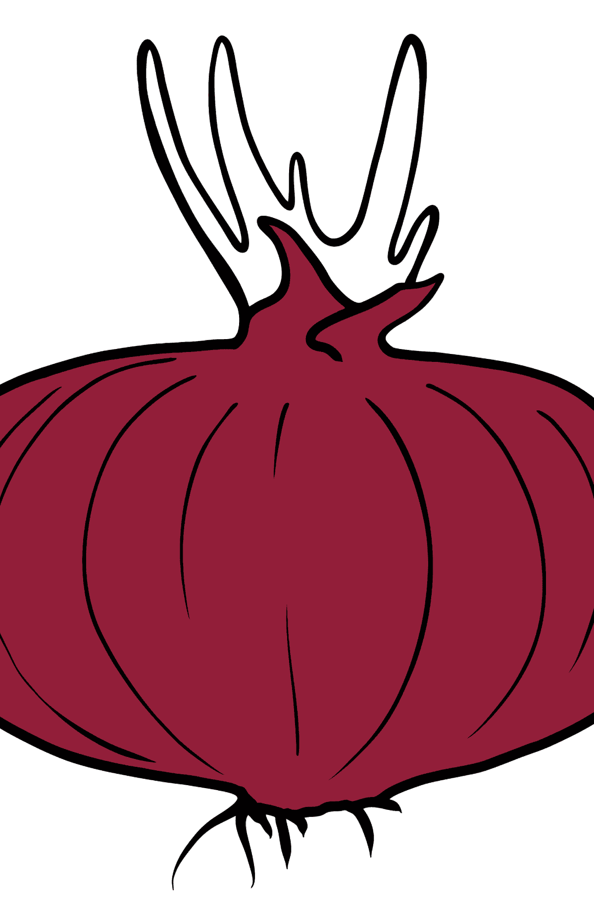 Red Onion coloring page - Coloring Pages for Kids