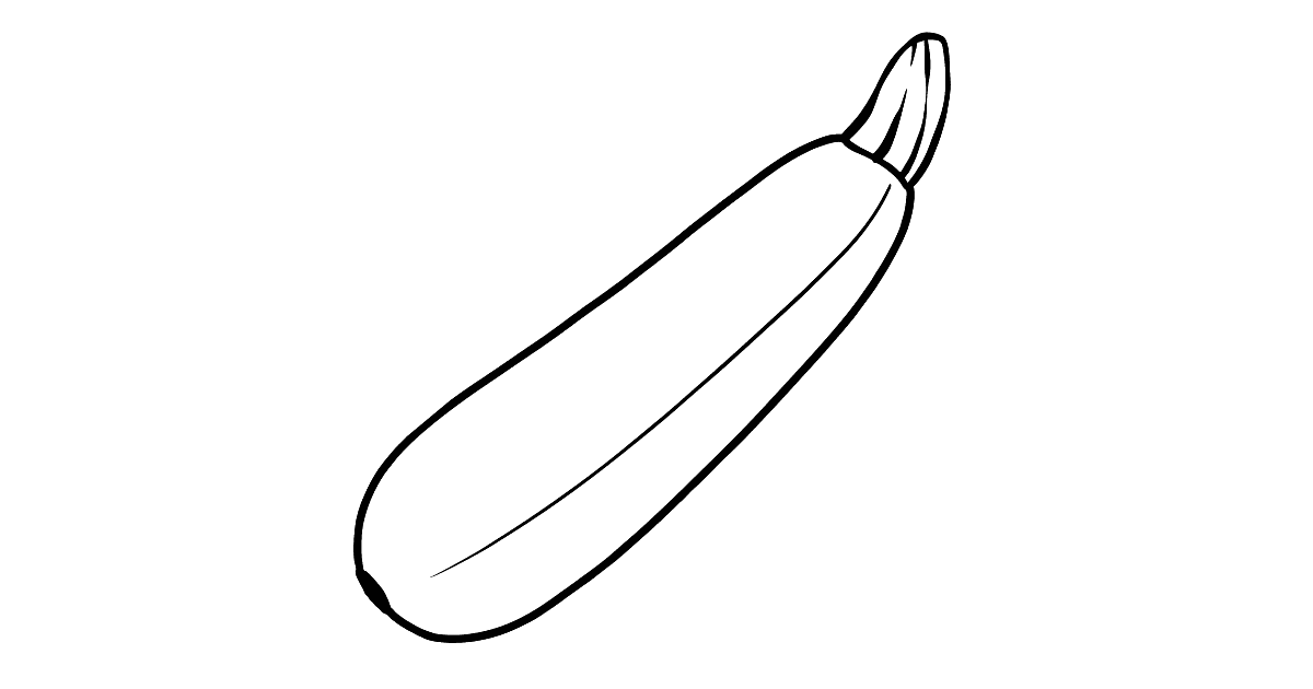 Zucchini coloring page ♥ Online and Printable for Free!