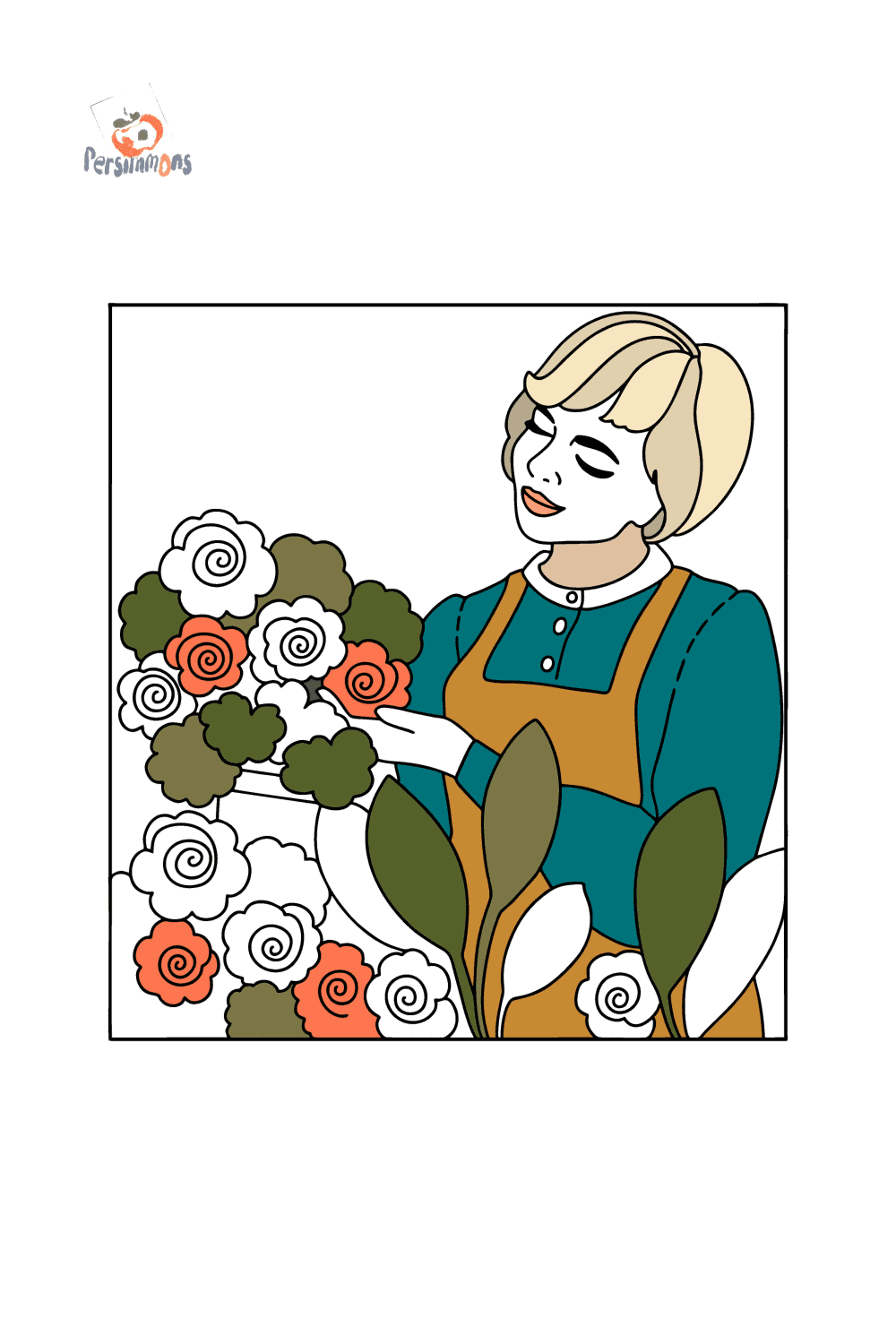 Florist oloring page download print and color online 