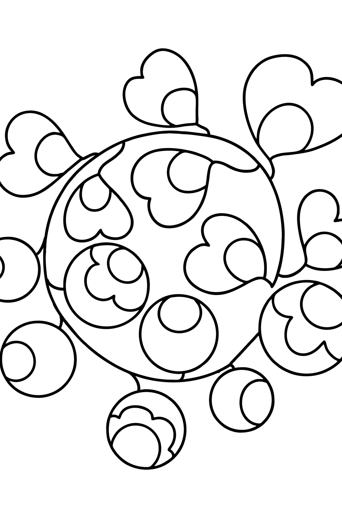 Zentangle Abstract Art coloring page - Coloring Pages for Kids