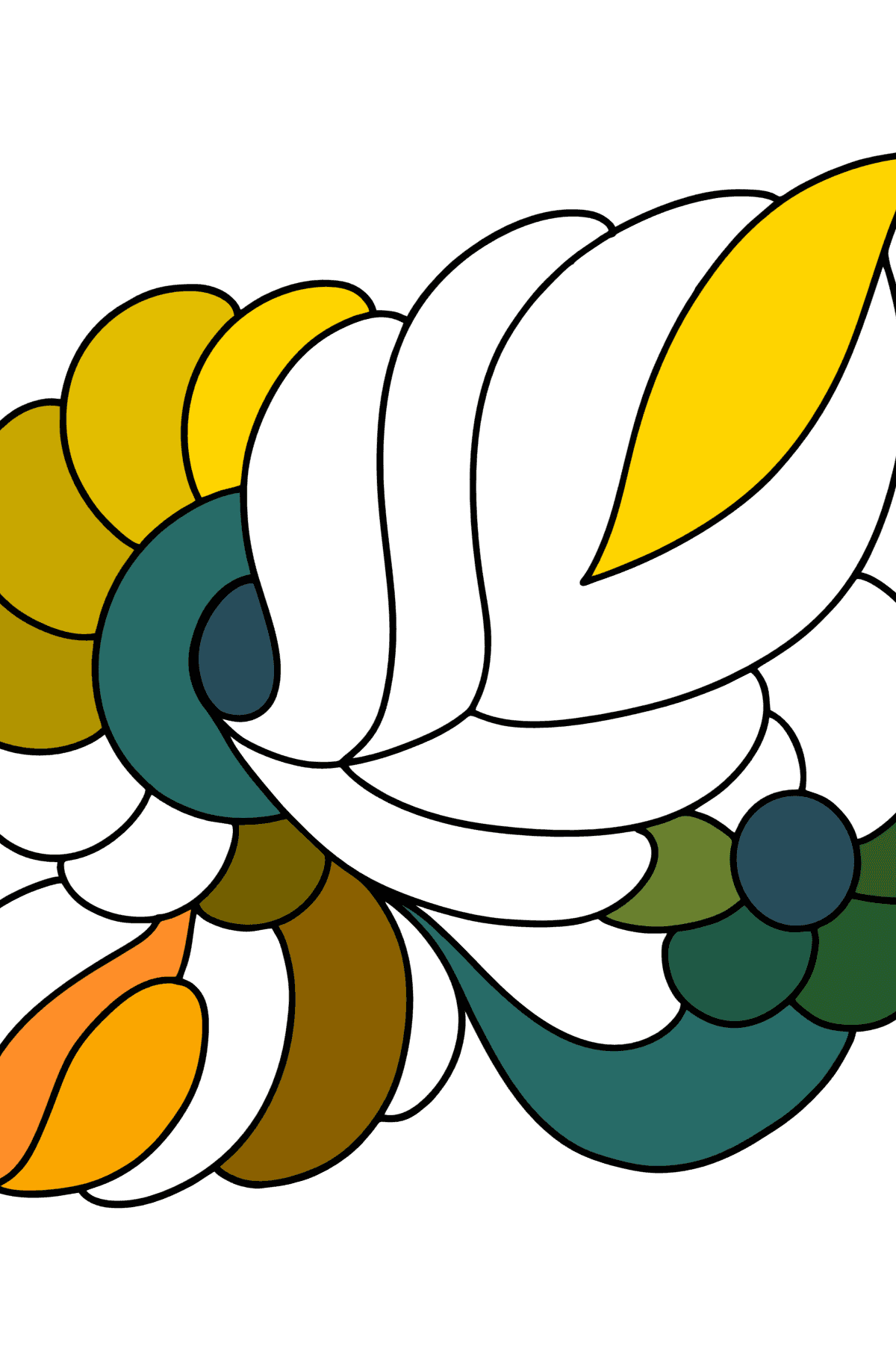 Desenho para colorir Ultra Relaxing Flower - Imagens para Colorir para Crianças