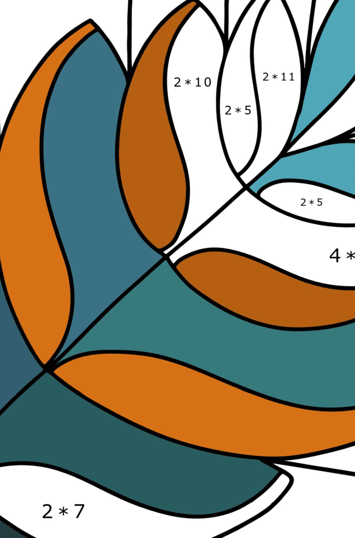 Coloriage ultra relaxant - Coloriage Magique Multiplication pour les Enfants