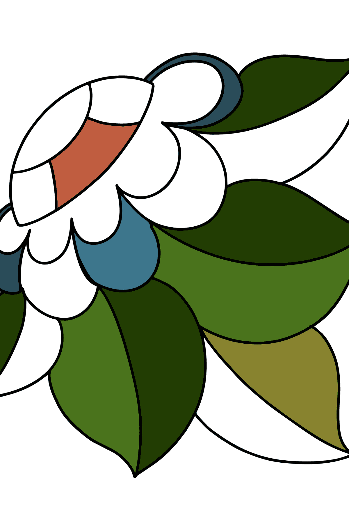 Disegni da colorare di motivi floreali Zentangle - Disegni da colorare per bambini