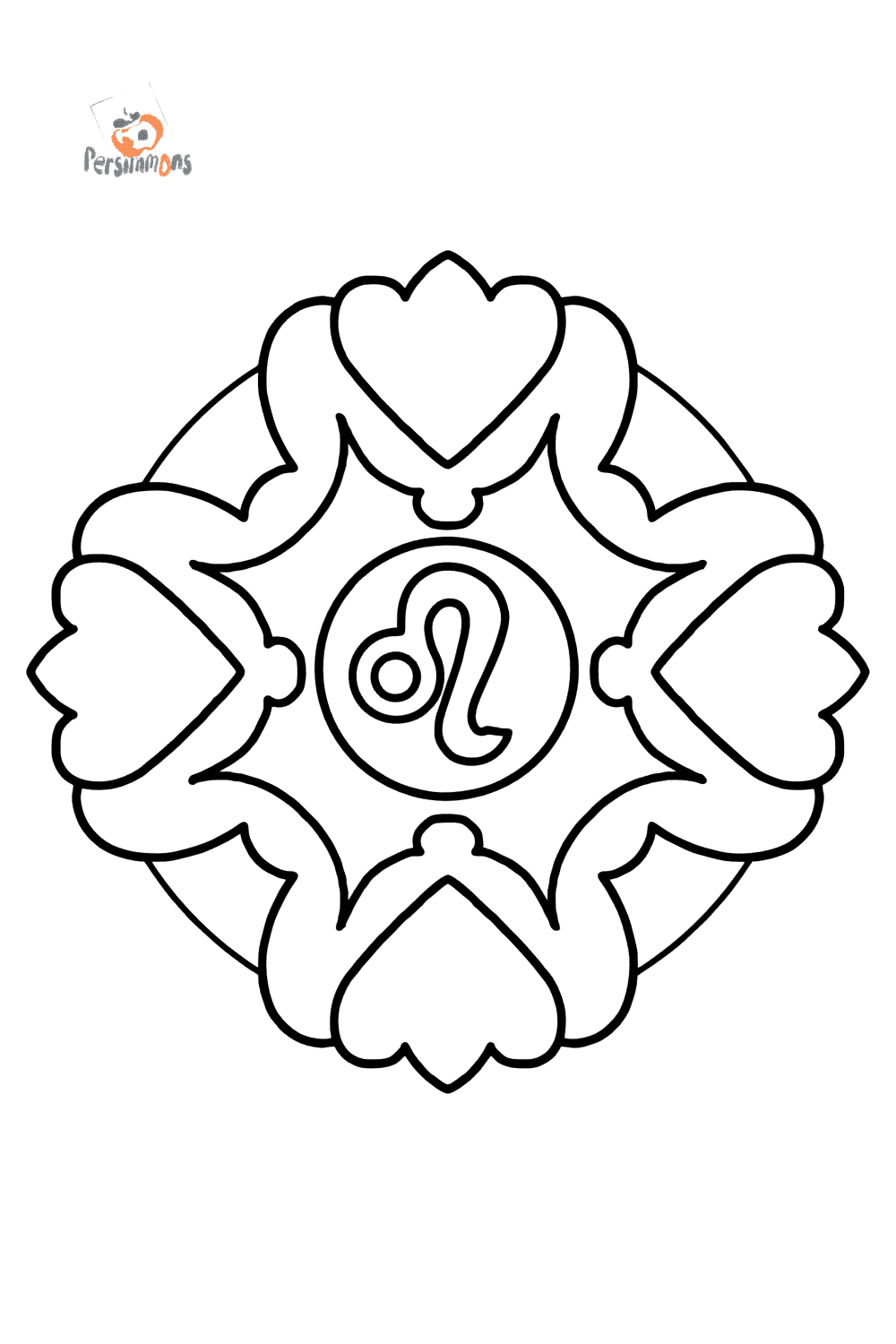 coloring page zodiac sign leo online and print for free